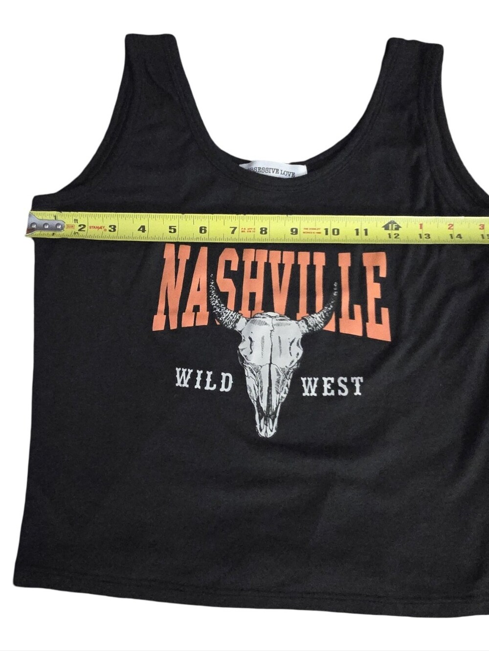 Obbsesive Love Nashville' Graphic Cropped Tank Top Coastal Cowboy Festival - Picture 3 of 6